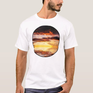 T-shirt Coucher du soleil norvégien