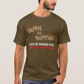 T-shirt "Couches-culottes et politiciens " (Devant)