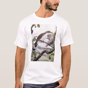 T-shirt coucou et chenilles de tente Jaune-affichés