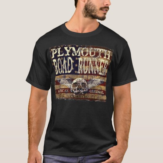 T-shirt Coucou terrestre de Plymouth contre le drapeau (Devant)