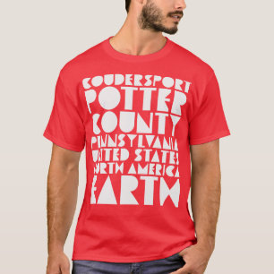T-shirt Coudersport PA Cherry Springs Potter Comté Pennsy
