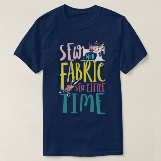 T-shirt Coudre beaucoup Fabric coudre Little Time hobby tr (Design devant)