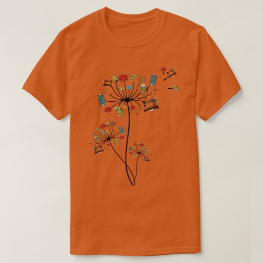T-shirt Coudre Dandelion Fleurs Quilting 1 (Design devant)