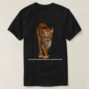 T-shirt Cougar ou Mountain Lion ou Puma
