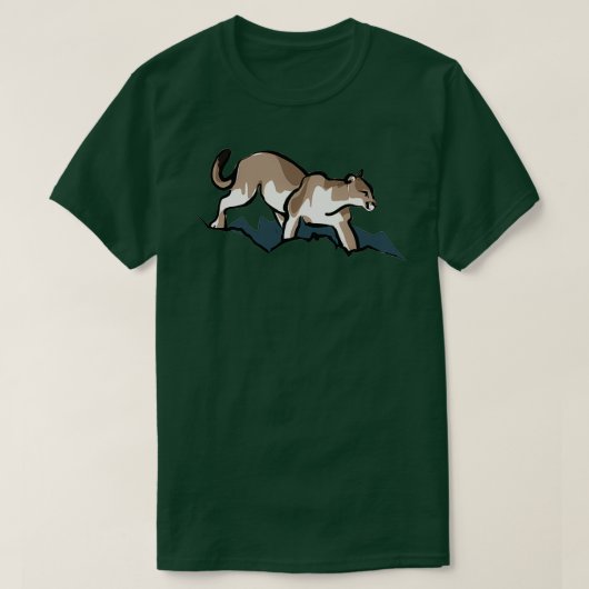 T-shirt Cougar Puma Mountain Lion Panther (Design devant)