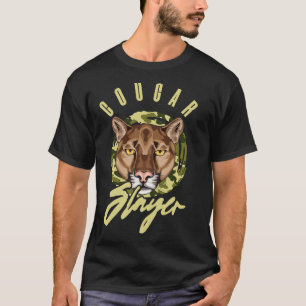 T-shirt Cougar Slayer Animal sauvage Big Chat Cougar Hunte