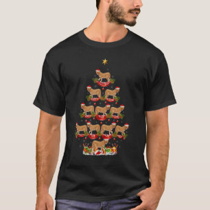 T-shirt Cougar Xmas Holiday Père Noël Cougar Christmas Tre