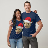 T-shirt Coughing Cat In Christmas Meme friends (Unisexe)