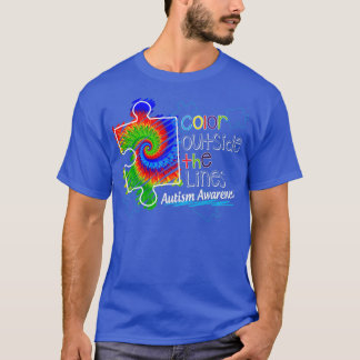 T-shirt Couleur À L'Extérieur De La Sensibilisation sur l'