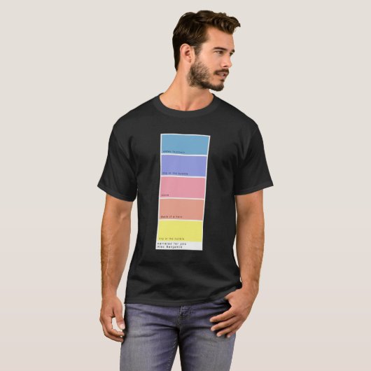T-shirt Couleur Alec Benjamin (Devant entier)
