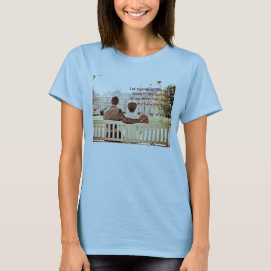 T-shirt couleur bleu clair pour Femmes (Devant)