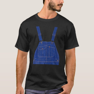T-shirt Couleur Bleue Globalement Imprimée Sur Une Couleur