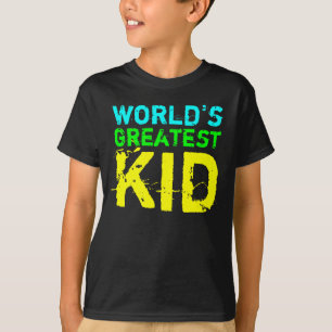 T-shirt Couleur brillante Le plus grand enfant du monde