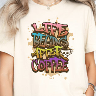 T-shirt Couleur Café Lover Café Boisson Cadeau Style Y2K