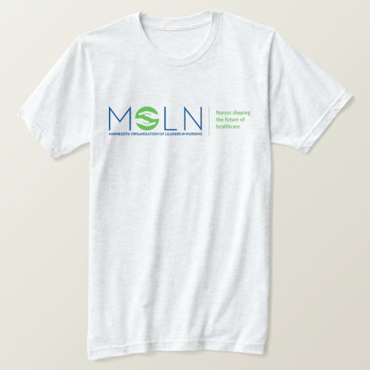 T-shirt couleur clair MOLN Tri-Blend (Design devant)
