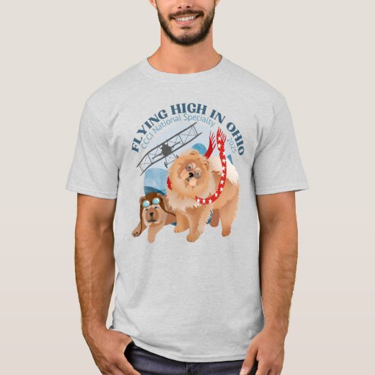 T-shirt couleur claire avec logo (Devant)