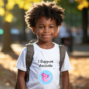 T-shirt Couleur claire pour Axolotls mou violet I