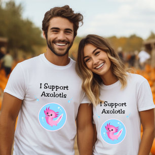 T-shirt Couleur claire pour Axolotls mou violet I
