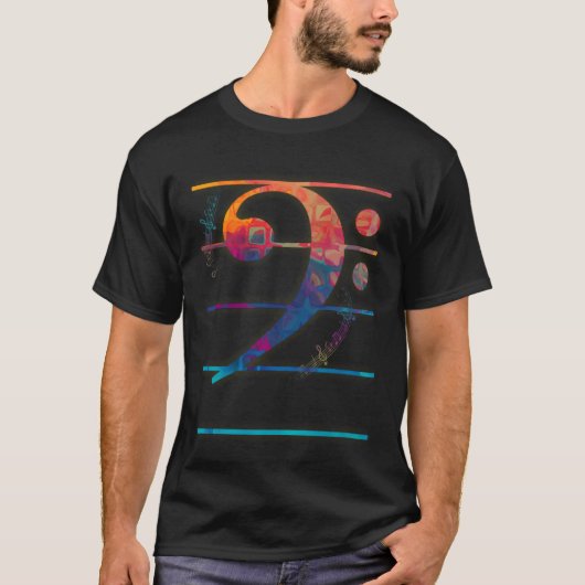 T-shirt Couleur de Clé de Fa (Devant)