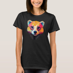 T-shirt Couleur de l'animal mignon Ferret géométrique 3