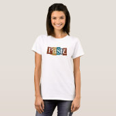 T-shirt Couleur de logo de bloc de pâte (Devant entier)