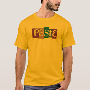 T-shirt Couleur de logo de bloc de pâte