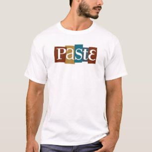 T-shirt Couleur de logo de bloc de pâte