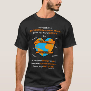 T-shirt Couleur de l'orange du monde...RSD/CRPS