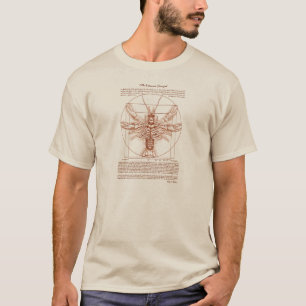 T-shirt Couleur de rouille d'écrevisses de Vitruvian