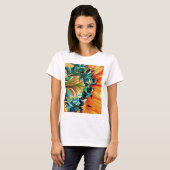 T-shirt Couleur de tournesol jaune peinture d'art original (Devant entier)
