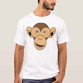 T-shirt Couleur de visage de singe