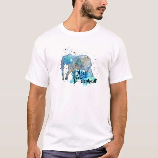 T-shirt Couleur d'eau d'éléphant (Devant)