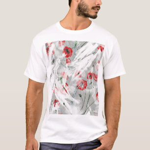 T-shirt Couleur d'eau rouge pâle