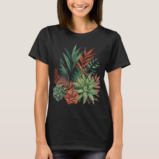 T-shirt Couleur d'eau succulente (Devant)