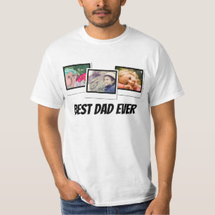 T-shirt Couleur des cadres photo du meilleur papa de tous