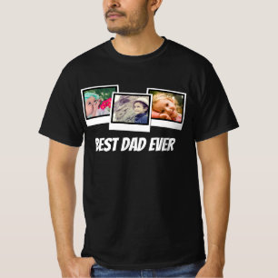 T-shirt Couleur des cadres photo du meilleur papa de tous