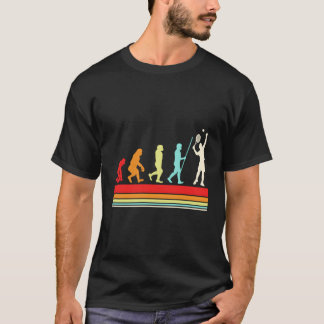 T-shirt Couleur d'évolution du joueur de tennis S