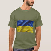 T-shirt couleur drapeau ukrainien (Devant)