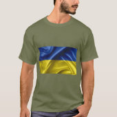 T-shirt couleur drapeau ukrainien (Devant)