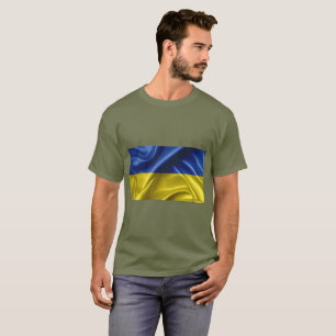 T-shirt couleur drapeau ukrainien
