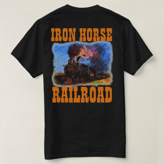 T-SHIRT COULEUR DU CHEVAL DE FER RALROAD (Design dos)