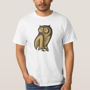 T-shirt Couleur du symbole de hibou