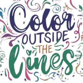 T-shirt Couleur en dehors des lignes