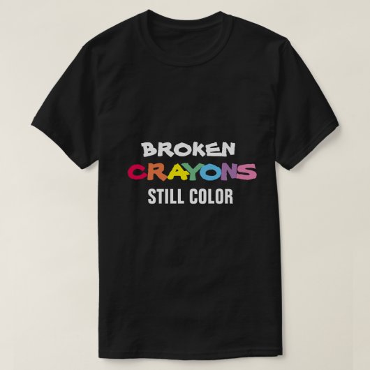 T-shirt COULEUR ENCORE COULEUR CRAYONS BRISÉS (Design devant)