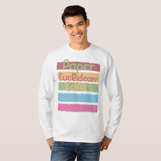 T-shirt Couleur euclidienne papier (Devant entier)