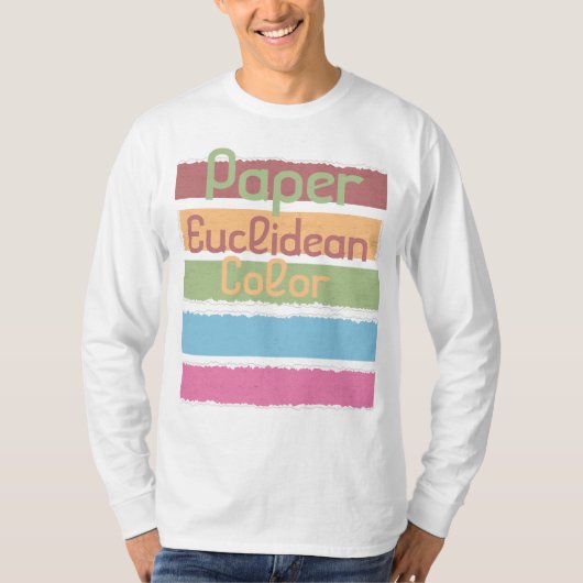 T-shirt Couleur euclidienne papier (Devant)