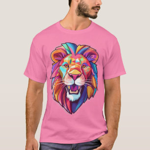 T-shirt couleur face Lion