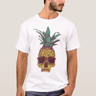 T-shirt Couleur faite sur commande punk d'ananas génial