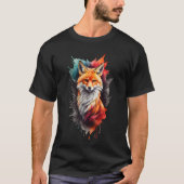 T-shirt couleur Fox face logo (Devant)
