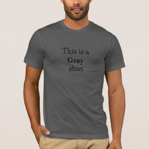 T-shirt couleur gris gras gras gras gras